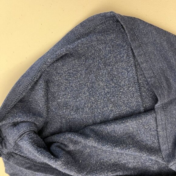 Chicos Womens Blue Heather Long Sleeve Sweater Size 0 Cowl Neck Pullover - Picture 8 of 14